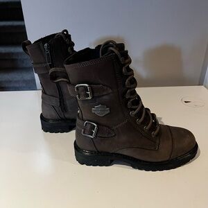 Harley-Davidson Dark Brown Combat Boots